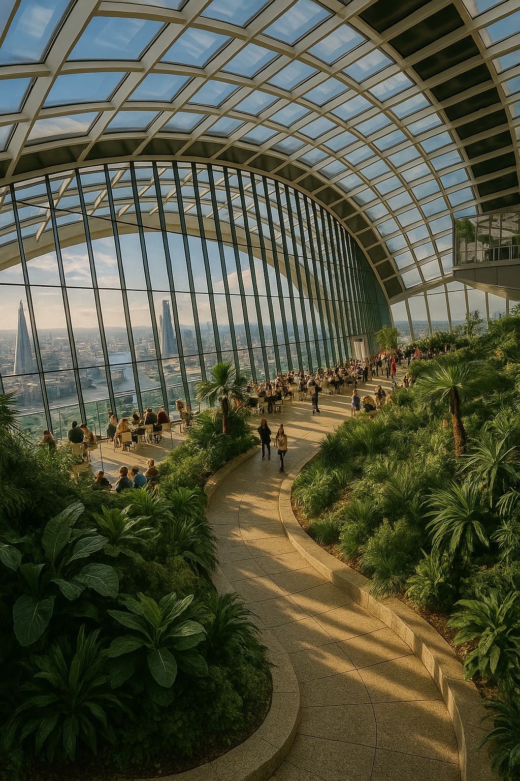 Binnenkant Sky Garden
